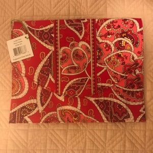 Vera Bradley Large Folio - Rosy Posies